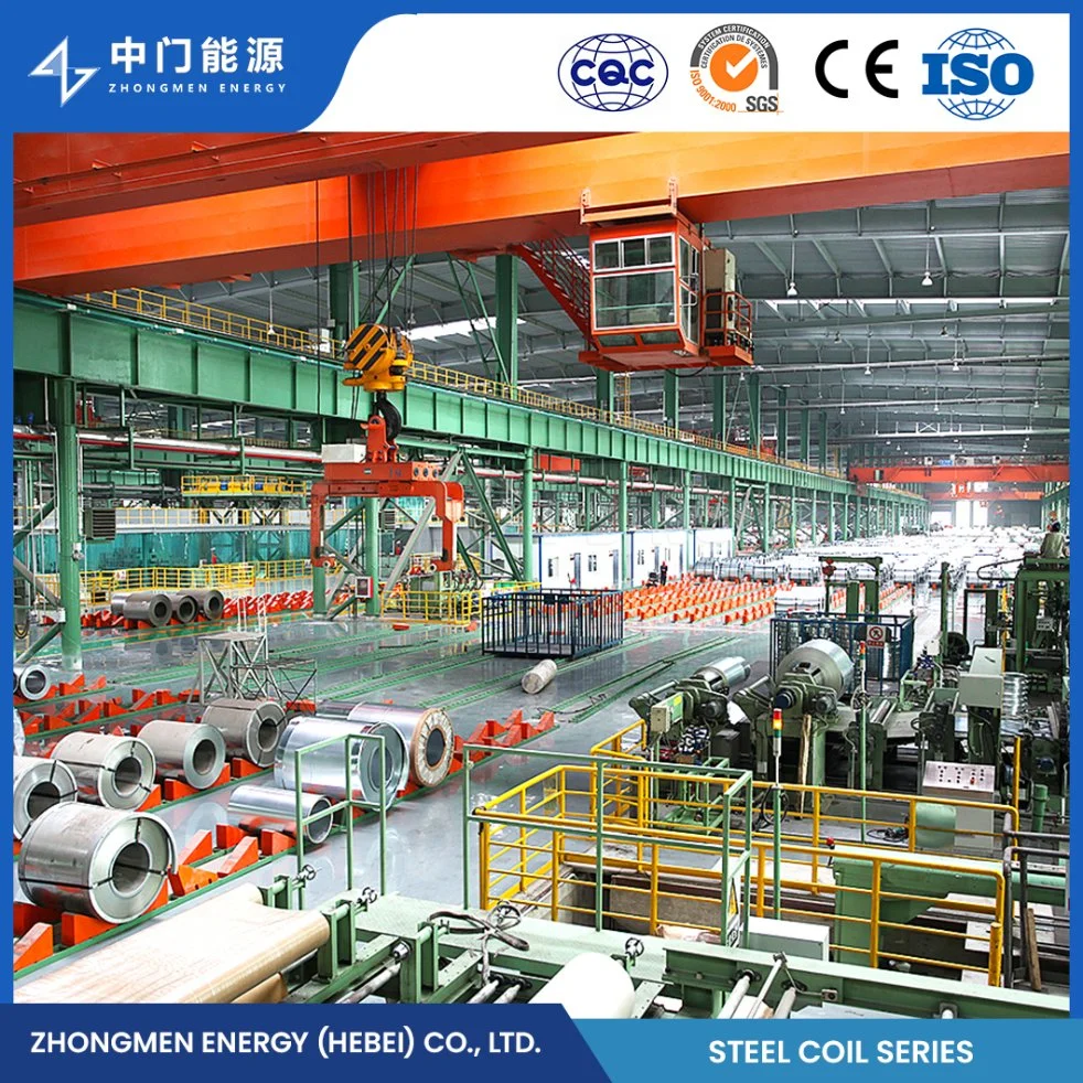 Zhongmen Energy 28 Gauge Galvanized Sheet Metal Manufacturing Galvanized Expanded Metal China Sphd Grade B Slit Galvanized Steel Coils