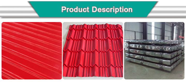 Zinc Coating 40-180g Galvanized Corrugated Steel Sheet for Roofing Sheet