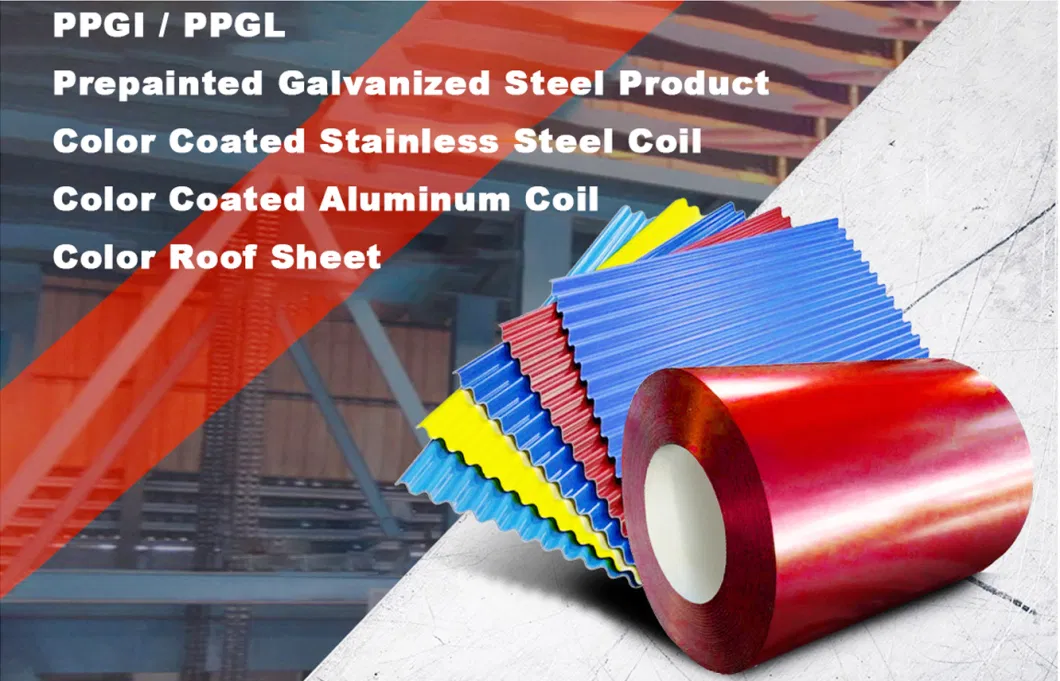 JIS ASTM Pre-Painted Steel Coil PPGI PPGL Steel Coil for Roofing Steel Sheet