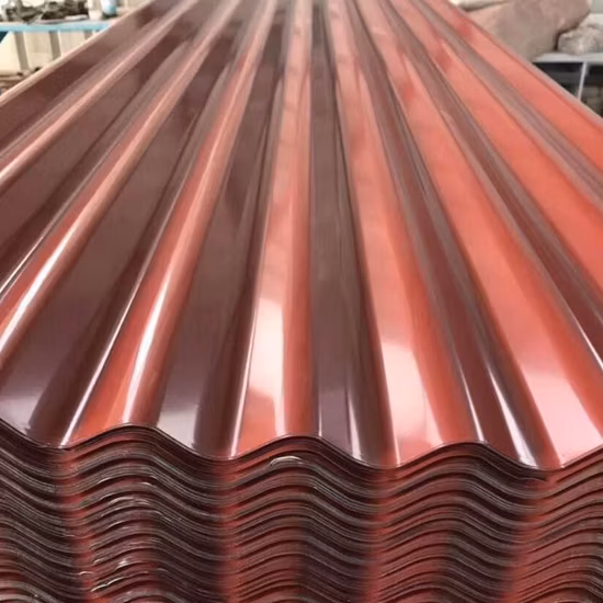 PPGI Roof Sheets Building Material Ral Color Coated Gi Galvalume Aluzinc Zinc ASTM A653 Dx51d Z275 Gi Prepainted Galvanized Metal Steel Corrugated Roofing Sheet