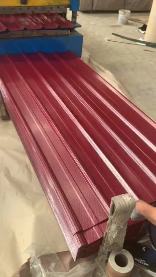 Color Coated Galvanized Galvalume Roofing Sheet Prepainted with Ral Color Corrgated Steel Roof