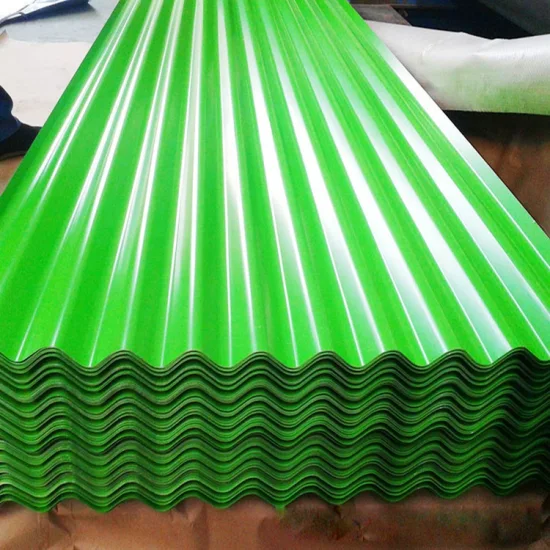 0.8mm Colorful Gi Prepainted Coated Metal Aluminum Metal Color Galvanized Steel Plate Dx52D Corrugated Roof Sheet for Shingle House Villa